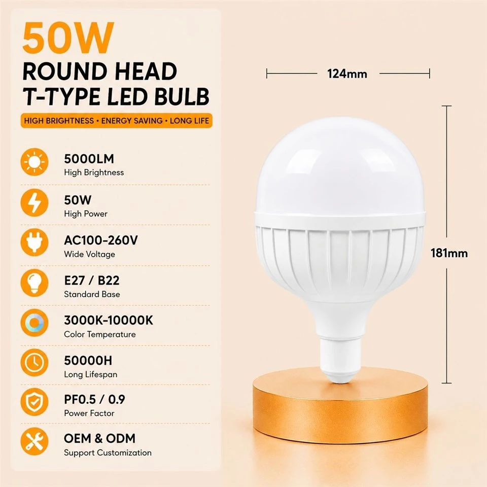 Sphere Top T-Shape LED Bulb suppliers